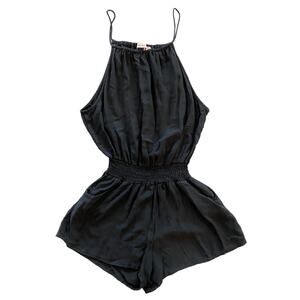 Paradise USA Black Elastic Waist Romper Womens Size S